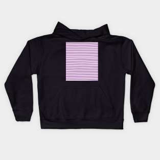 Lilac Abstract Mudcloth Lines Pattern Kids Hoodie